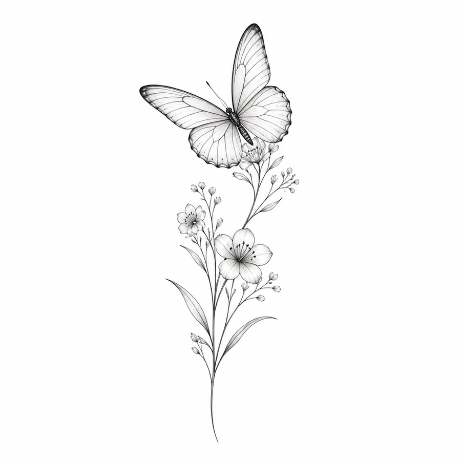 Fine Line tattoo style