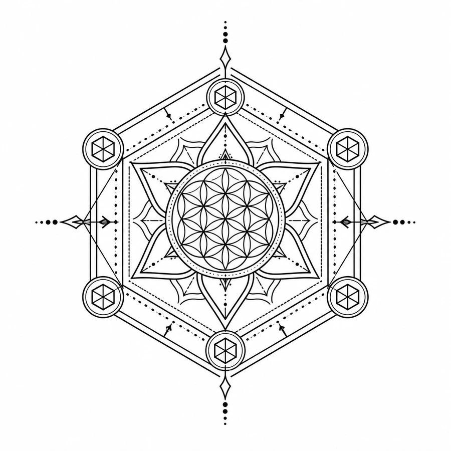 Geometric tattoo style
