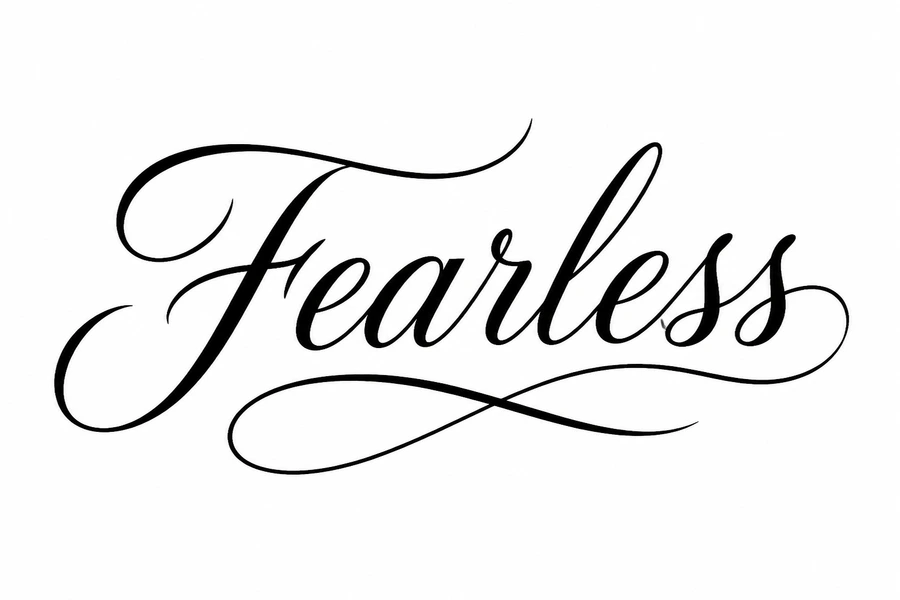 Lettering tattoo style