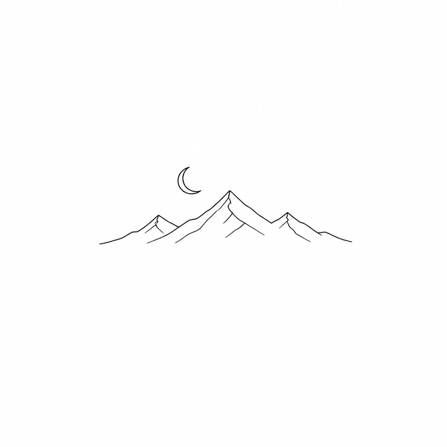 Minimalist tattoo style