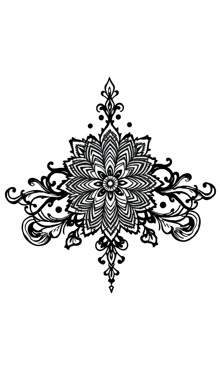 Ornamental tattoo style