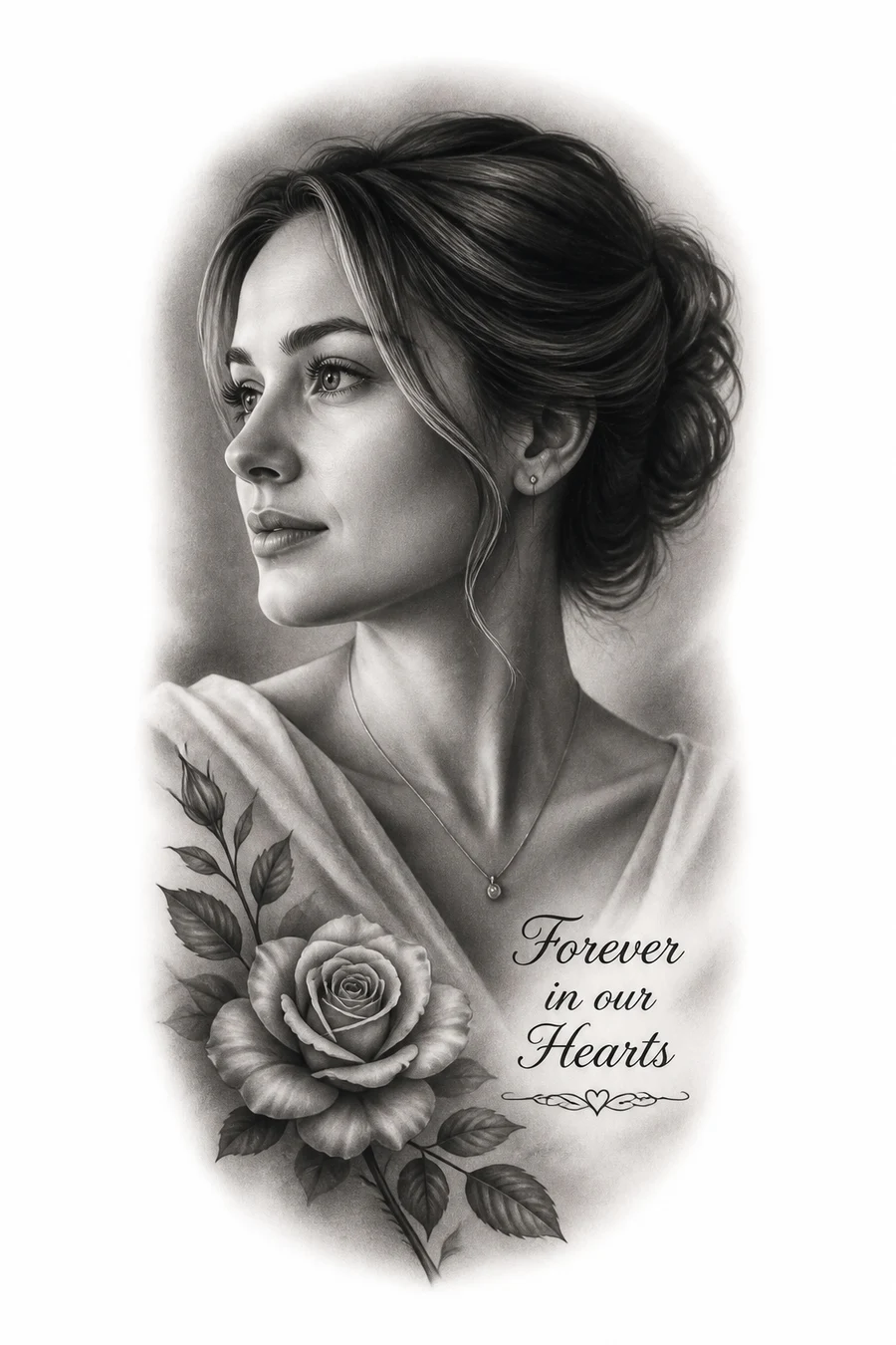 Portrait tattoo style