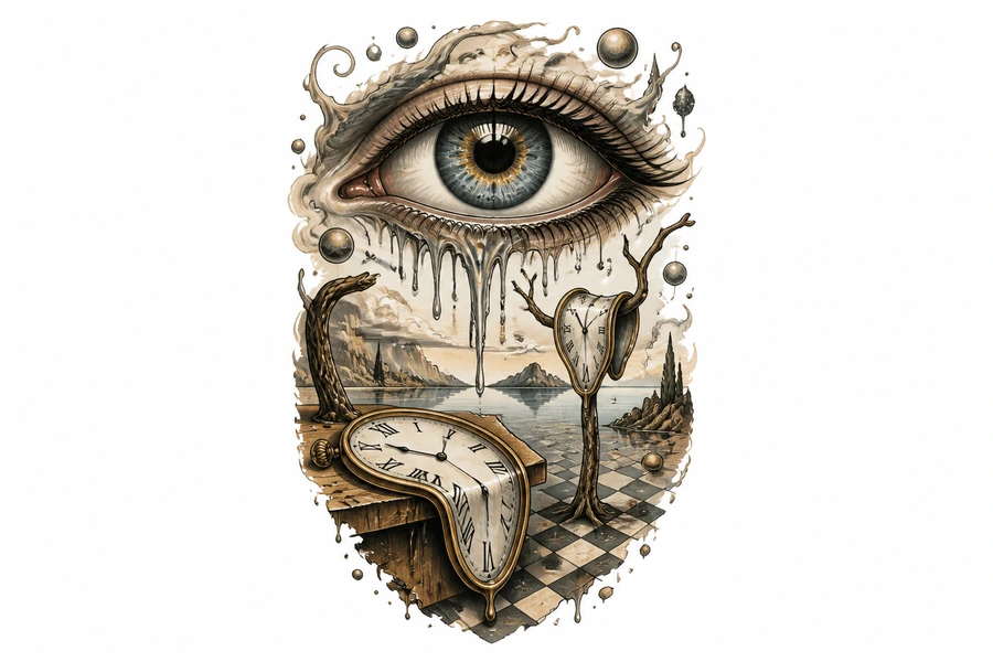 Surrealism tattoo style