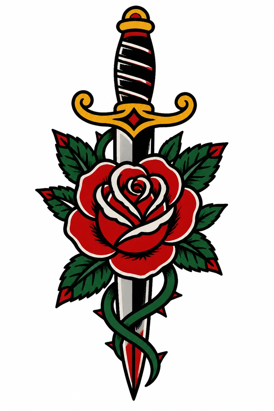 Traditional tattoo style