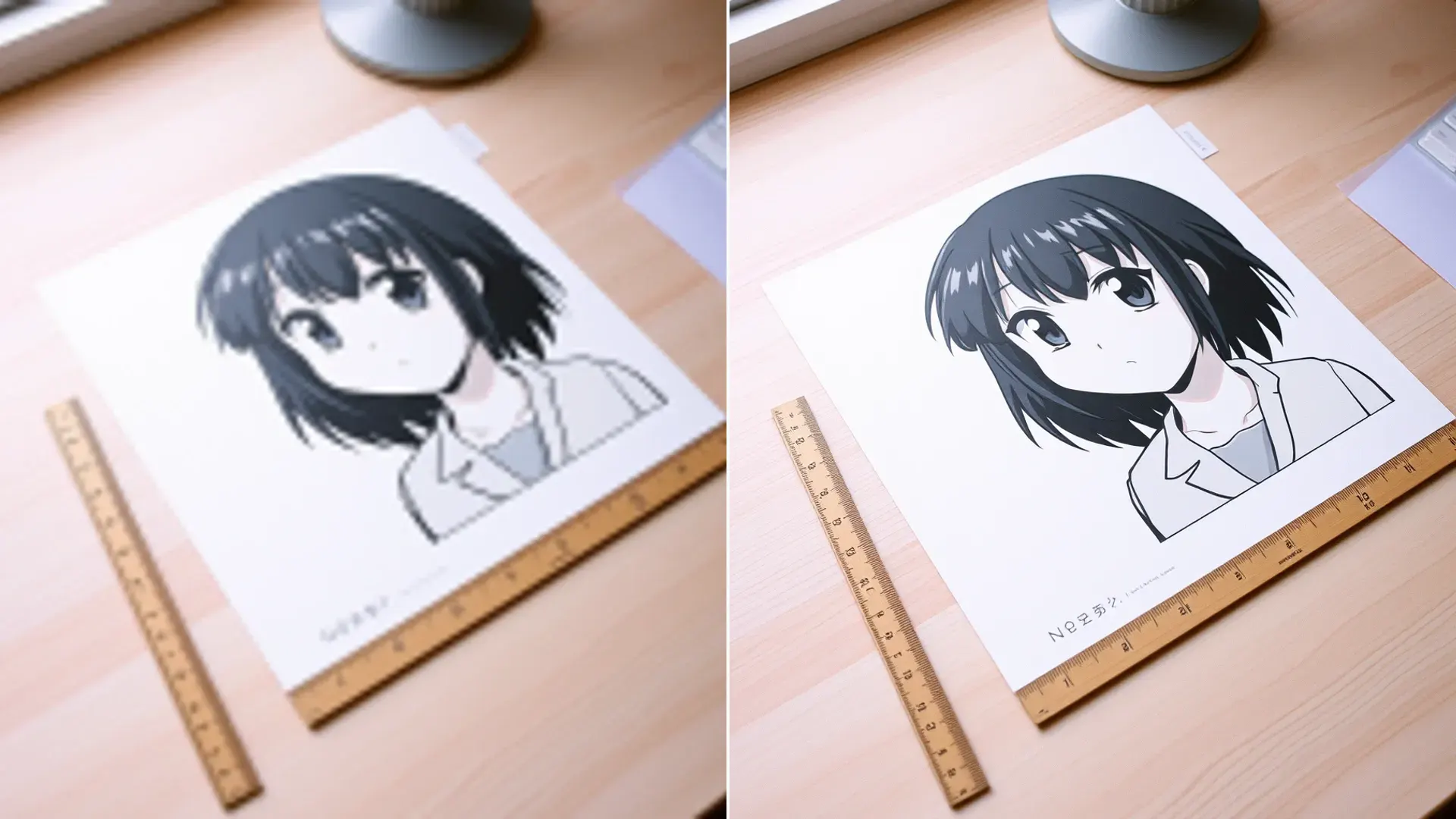 Fan art print from a small PNG