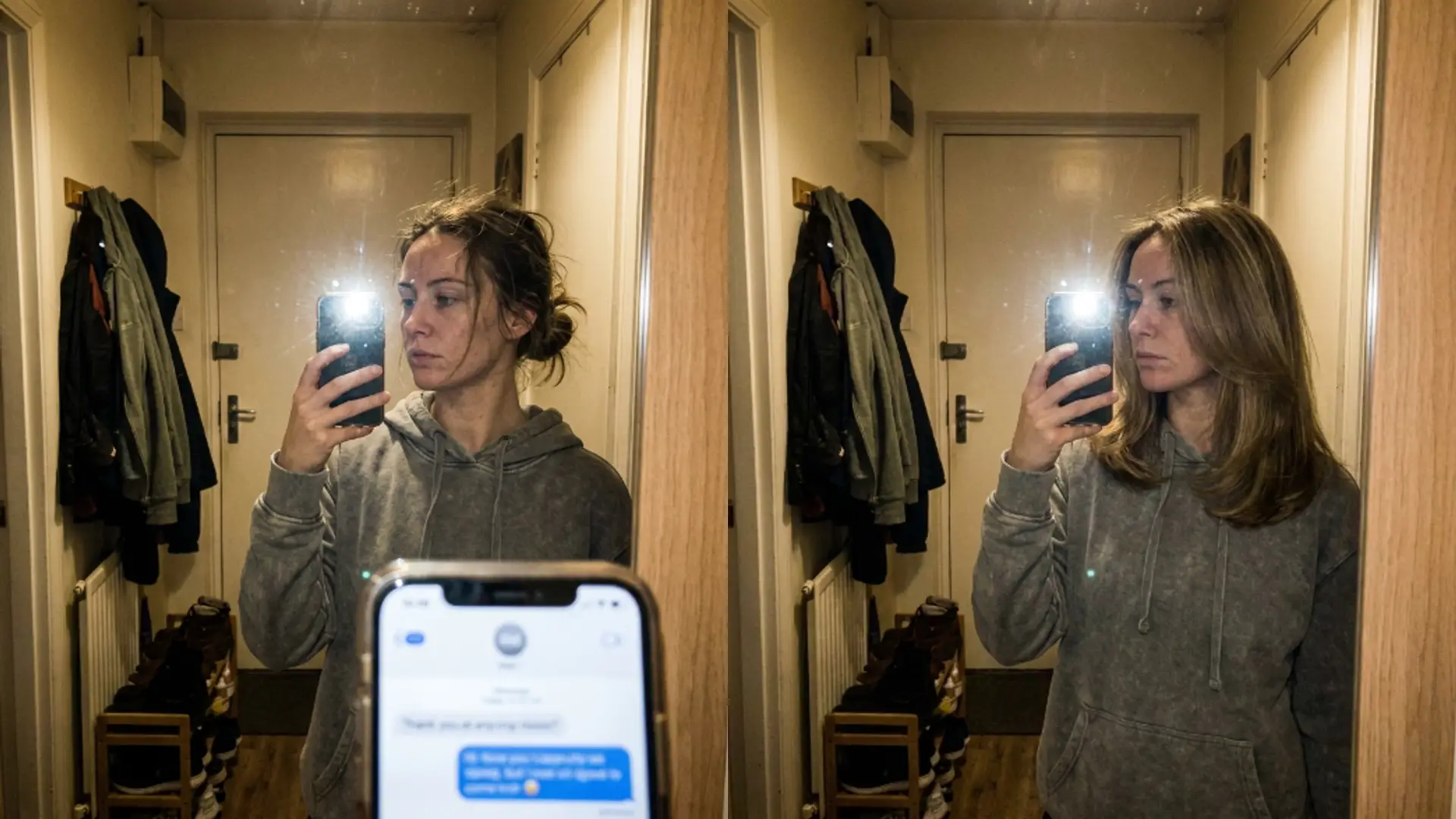 A salon consult board from one selfie