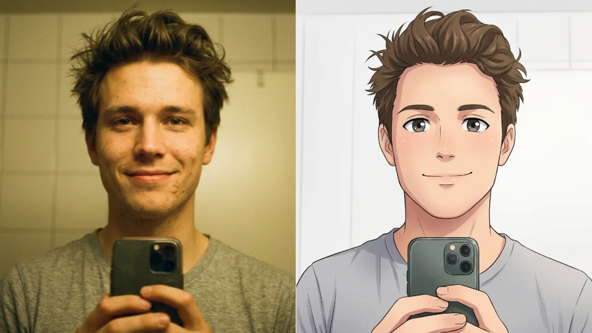 Turn a selfie into an anime bust