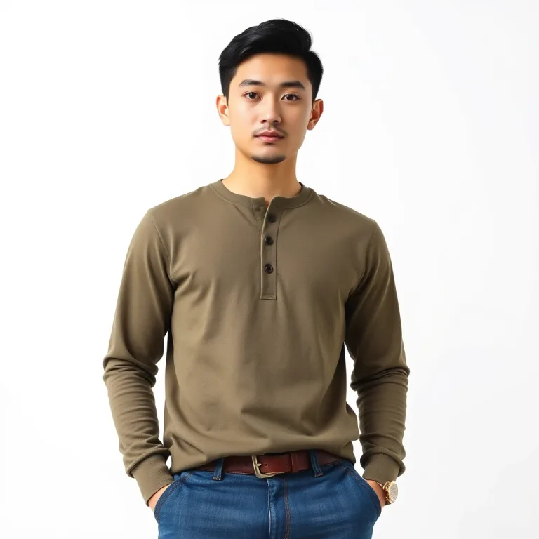 Henley and jeans