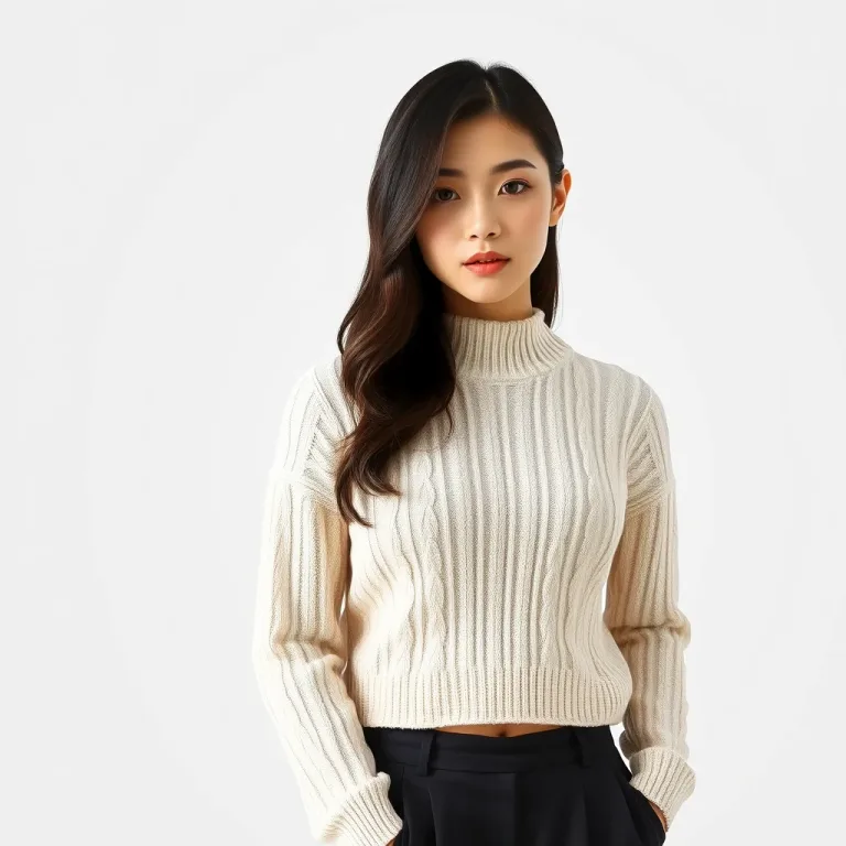 Knit sweater look