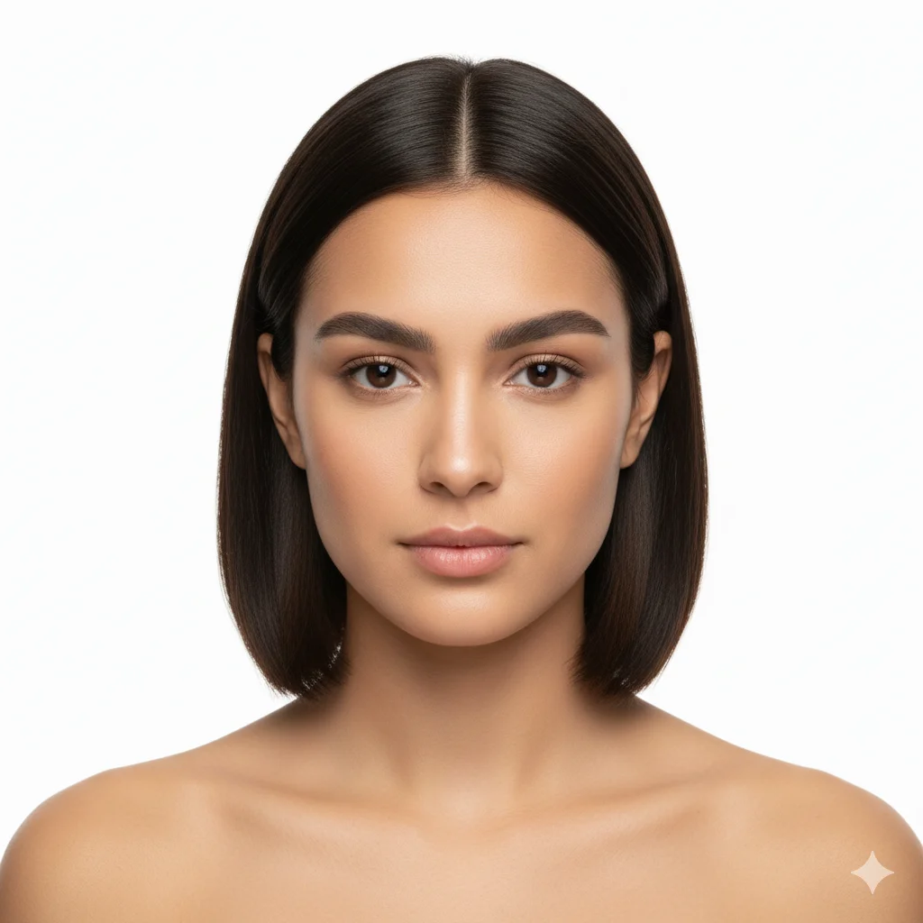 Asymmetrical Bob hairstyle