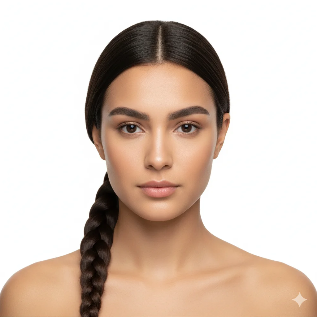 French Braid hairstyle example
