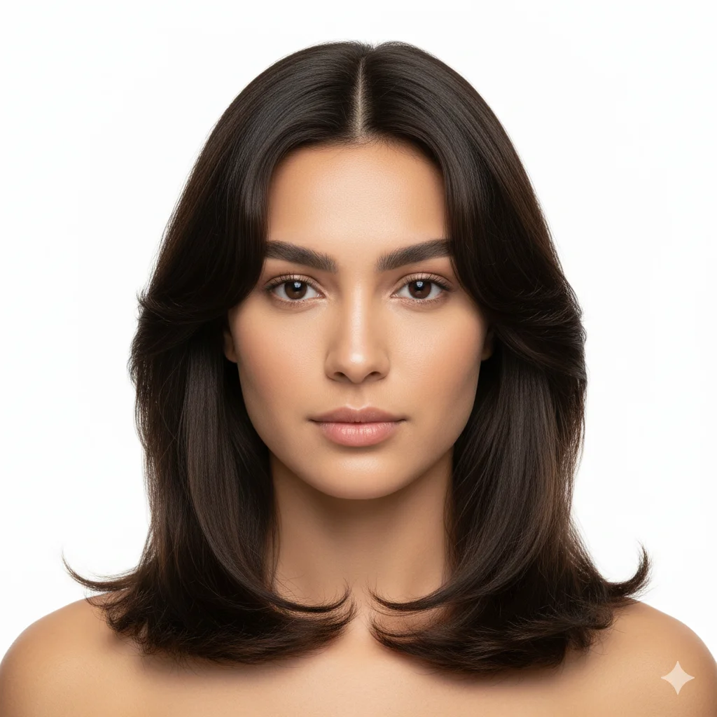 Layered hairstyle example