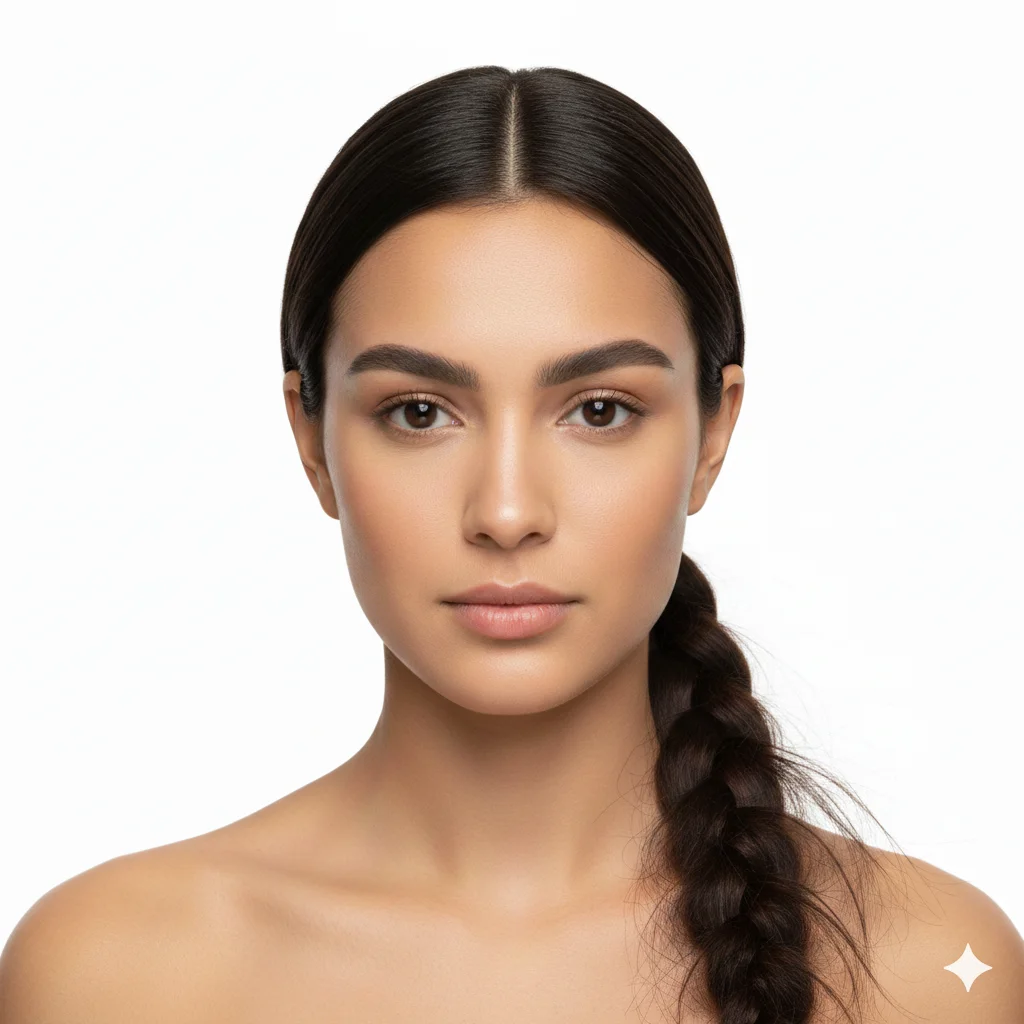 Messy Bun + Headband hairstyle