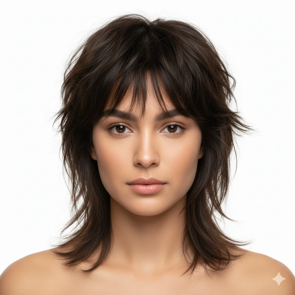 Shag hairstyle