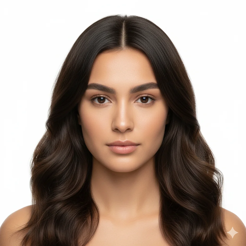 Wavy hairstyle example